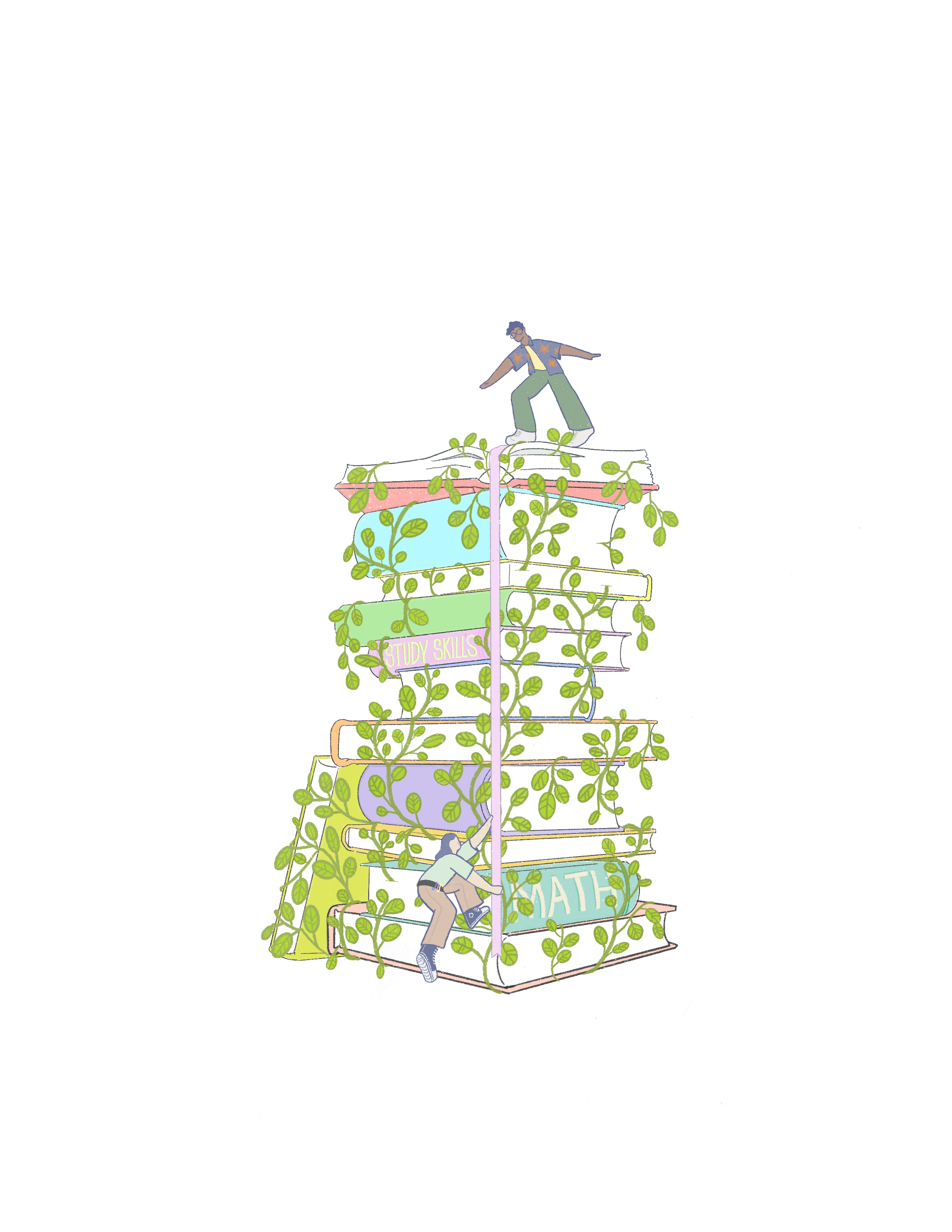 Tower of study books