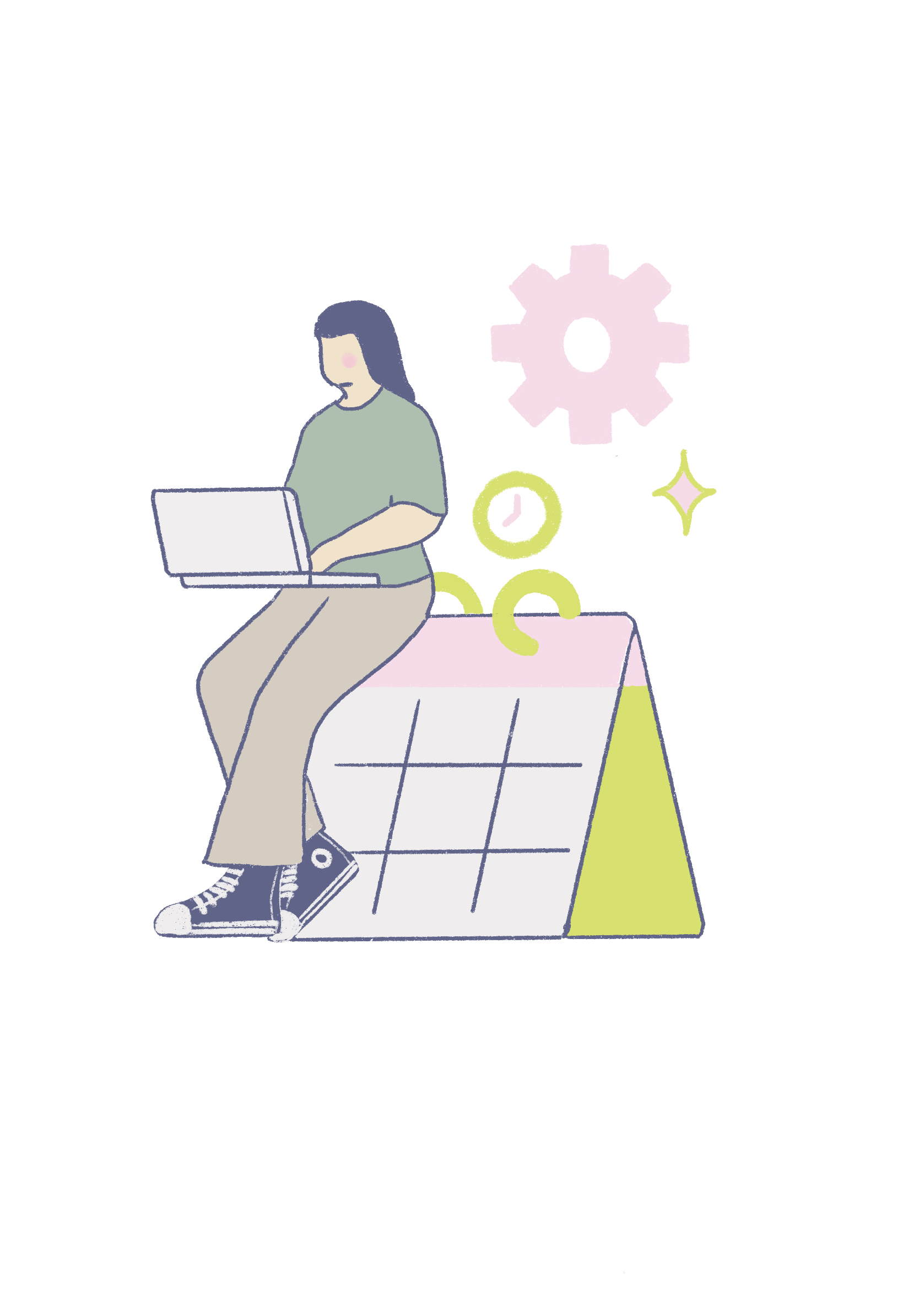 Student managing study schedule